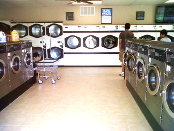 laundromat after new laundry equipment